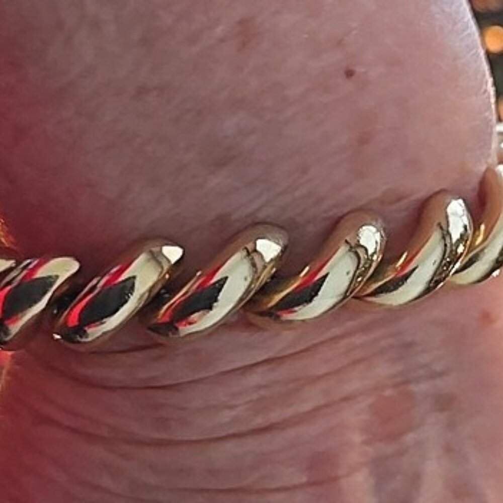 RARE VINTAGE HIDDEN CLASP 14K YELLOW GOLD SAN MARCO BRACELET ITALY - Picture 12 of 13